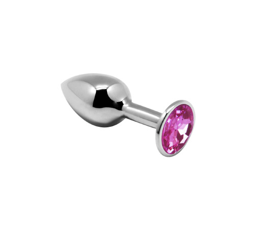 Металлическая анальная пробка с кристаллом Alive Mini Metal Butt Plug Pink S