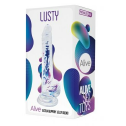 Прозрачный фаллоимитатор Alive Jelly Dildo Lusty, ТПЕ, присоска, диаметр 3,2см, длина 18см