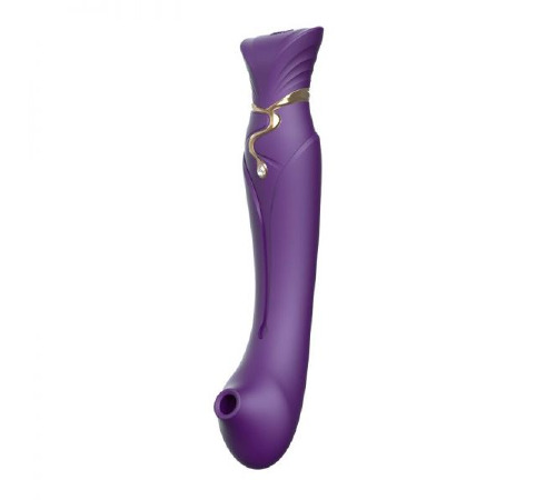 Ультрасучасний Вібромасажер 3 в 1 Zalo Queen, Twilight Purple
