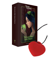 Мини-вибратор «Сердечко» FairyGasm PleasureStone red, 9 режимов, на шнурке