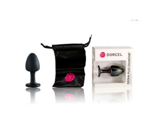 Анальна пробка Dorcel Geisha Plug Diamond XL з кулькою всередині, створює вібрації, макс діаметр 4,5