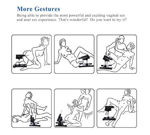 Смарт секс-машина Hismith AK-03 Sex Machine APP з фалоімітатором, особливо стійка, не потребує склад