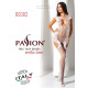 Ажурный бодистокинг с чулками Passion BS082 white