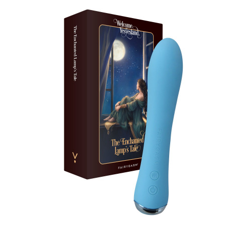 Вибратор с подогревом FairyGasm WowGenie blue, подогрев до 42 °C