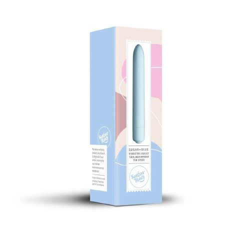 Мінівібратор SugarBoo Sugar Blue, 10 рівнів інтенсивності