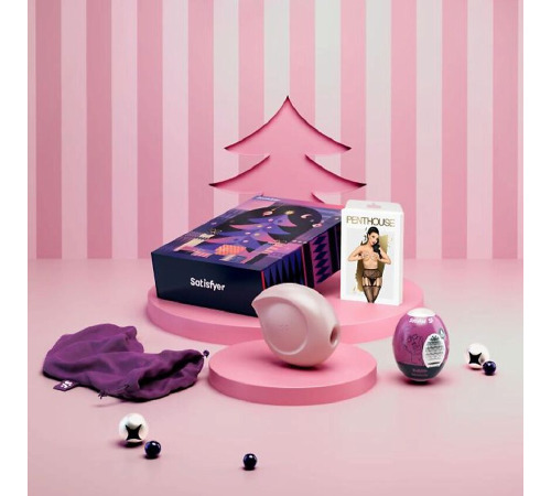 Подарочный набор Satisfyer Love Box, игрушка для него и для нее, белье, мешочек для хранения