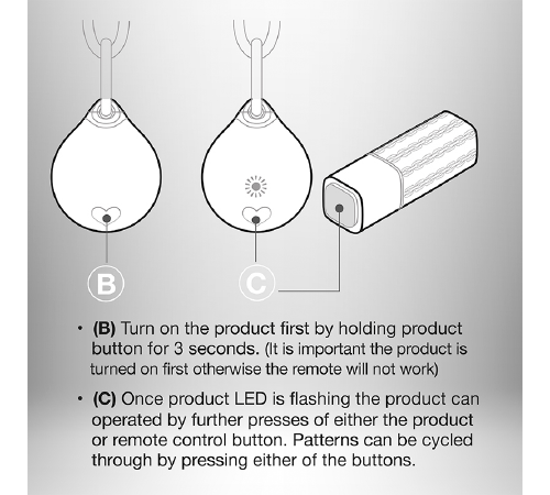 Мощное виброяйцо Rocks Off Ball & Chain с пультом ДУ