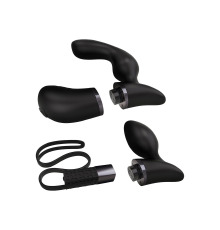 Премиум набор для мужчин 2-в-1 Rocks Off Fuzion Xchange с пультом ДУ (массажер и вибропробка)