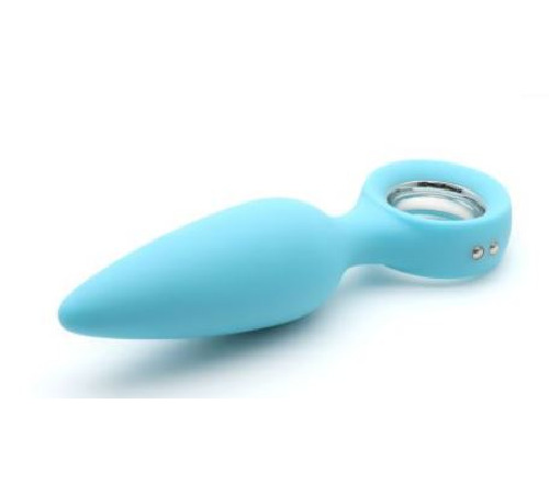 Анальна вібропробка KISTOY Orville Blue, діаметр 3 см