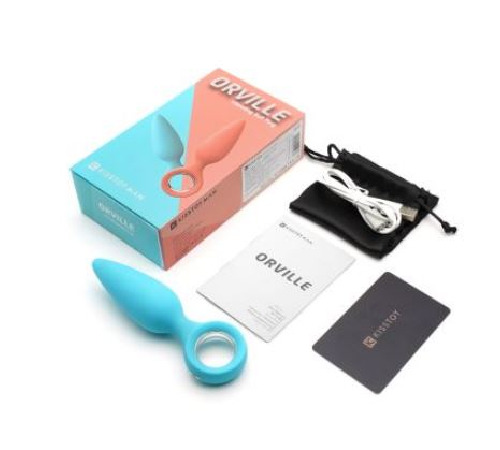 Анальна вібропробка KISTOY Orville Blue, діаметр 3 см