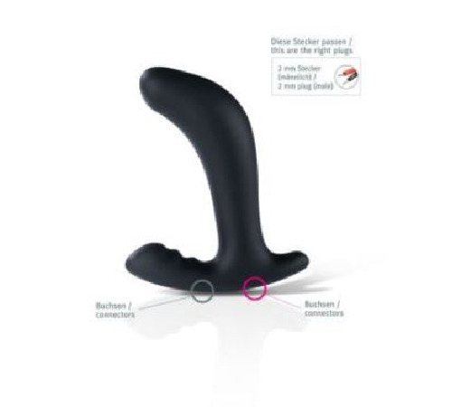 Масажер простати Mystim Twisting Tom з моделюванням форми для електростимулятора, діаметр 3,7 см