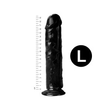 Гелевый реалистичный фаллоимитато Denis размер L, Длина 19,5 см, Диаметр 4 см, Черный