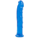 Фаллоимитатор Doc Johnson Jelly Jewels Dong & Suction Cup Blue, диаметр 3,6см, антибактериальный ПВХ