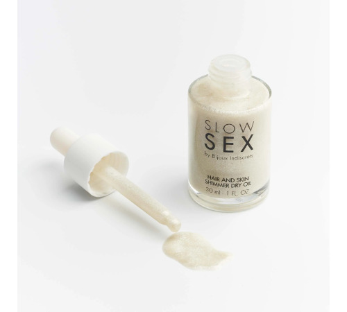 Суха олія для тіла та волосся Slow Sex by Bijoux Indiscrets