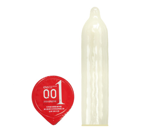 Презервативи ультратонкі Double Benefit 0.01 Червоні 10 шт, зі зігріваючим ефектом