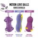 Вагинальные шарики с массажем и вибрацией FeelzToys Motion Love Balls Twisty с пультом ДУ, 7 режимов