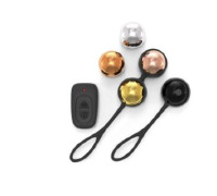 Набор вагинальных шариков Dorcel Training Balls, диам. 3,4см, вес 20-117гр, есть вибрация, пульт ДУ