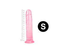Гелевый реалистичный фаллоимитато Denis размер S, Длина 16,5 см, Диаметр 3,4 см, Розовый