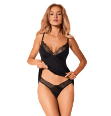 Топ и трусики Obsessive Bella Rou top & panties M/L, топ, трусики
