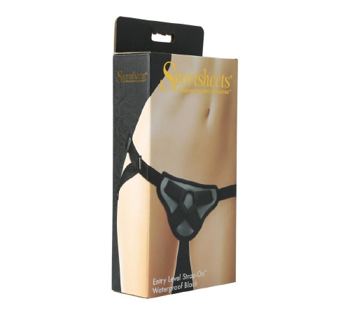 Трусы для страпона Sportsheets - Entry Level Strap On Waterproof Black, можно в душе или ванной