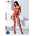 Бодистокинг Passion BS058 red, комбинезон, очень воздушный