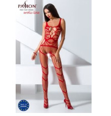 Бодистокинг Passion BS058 red, комбинезон, очень воздушный
