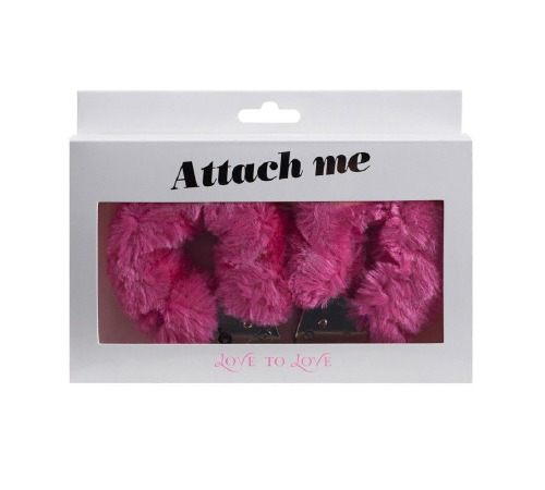 Наручники с плюшевой отделкой Love To Love ATTACH ME Pink