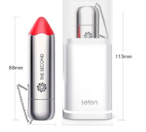 Вибропуля Leten The Second pretty pink с индукционной зарядкой, водонепроницаемая, очень мощная