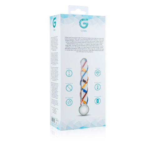 Скляний дилдо Gildo Glass Dildo No. 10