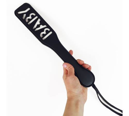 Шльопилка BDSM Baby, Чорно/Біла