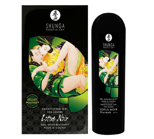 Возбуждающий гель для пар Shunga LOTUS NOIR (60 мл) с витамином Е и растительным глицерином