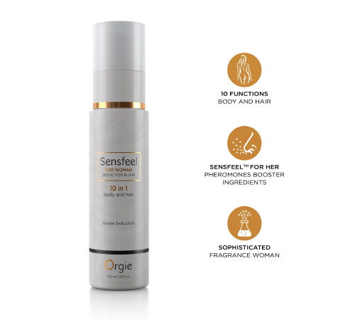 Лосьон с феромонами для тела и волос Orgie – Sensfeel Seduction Elixir 10 in 1 for Woman (100 мл)
