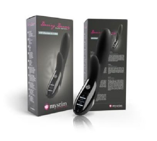 Вібратор-кролик з електростимуляцією Mystim Daring Danny eStim Black, міостимулятор