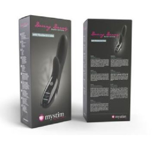 Вібратор-кролик з електростимуляцією Mystim Daring Danny eStim Black, міостимулятор