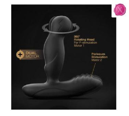 Массажеры простаты Dorcel P-Swing с вращающейся головкой, пультом ДУ и подогревом