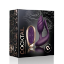 Анально-вагінальний вібратор для пар Rocks Off Cocktail Purple, пульт ДК
