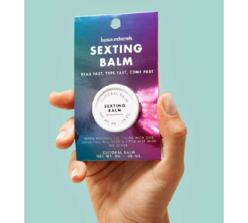 Бальзам для клітора Bijoux Indiscrets Sexting Balm (Пиши, грай та запалюй), розігрівальний