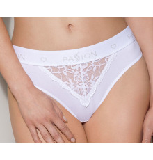 Трусики с широкой резинкой и кружевом Passion PS001 PANTIES white, size M
