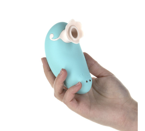 Роскошный вакуумный клиторальный стимулятор Pillow Talk - Dreamy Teal с кристаллом Swarovski