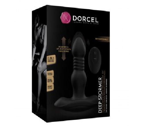 Анальна пробка з вібрацією та пульсацією Dorcel DEEP STORMER