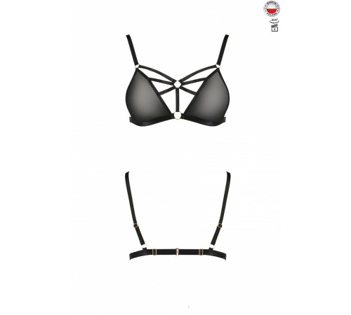 Бюстгальтер-стрепы MEGGY BRA black XXL/XXXL - Passion Exclusive