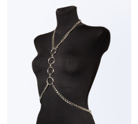 Портупея з ланцюга Дебора, колір срібло