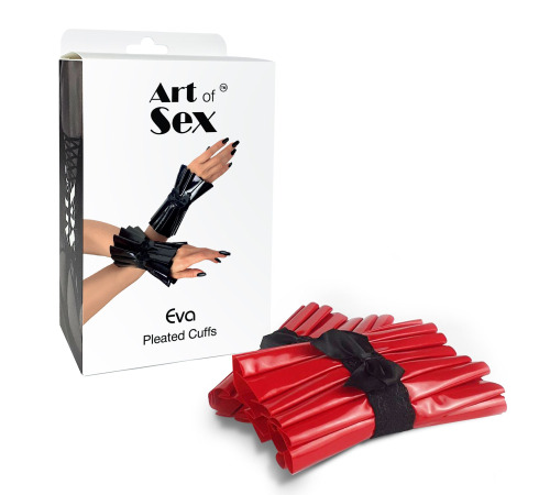 Плессированые манжеты на руки Art of Sex - Eva, Красные