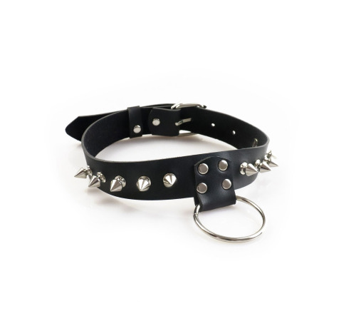Мужской чокер с шипами Art of Sex - Stiles Leather and Spikes