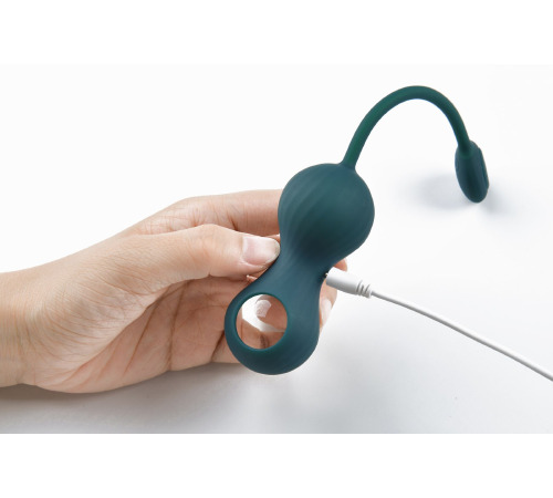 Вагинальные смарт-шарики с вибрацией Magic Motion Fun Town Crystal, с прозрачным стеклянным шаром