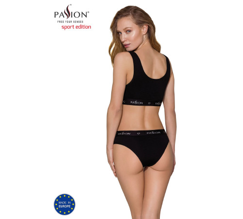 Трусики-слипы из хлопка с эластаном Passion PS004 PANTIES black, size S