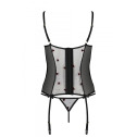 Корсет з підв'язками + стрінги LOVELIA CORSET black L/XL - Passion