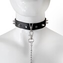 Ошейник с шипами и поводком Art of Sex - Collar Spikes and Leash