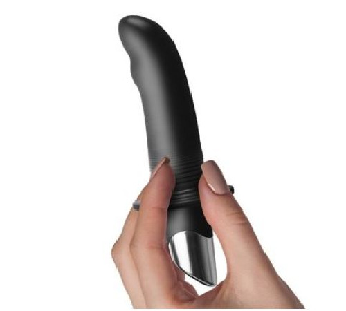 Вибростимулятор простаты Rocks Off Falex, макс диаметр 3,7см, перезаряжаемый, ребрышки в основании