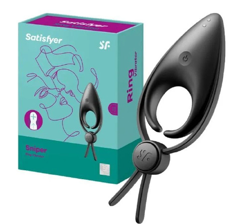 Эрекционное кольцо Satisfyer Sniper Black